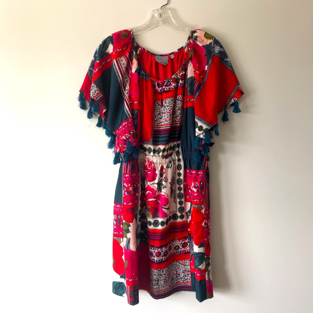 Vanessa Virginia Persian Rose Patchwork Dress